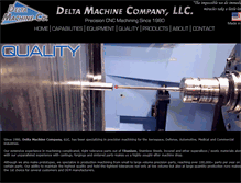 Tablet Screenshot of deltamachineco.com